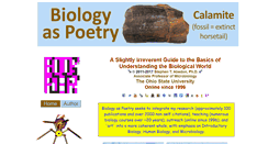 Desktop Screenshot of biologyaspoetry.com