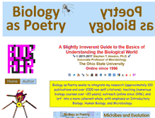 Tablet Screenshot of biologyaspoetry.com